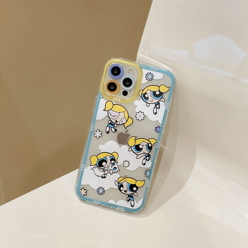 iphone 13 pro max clear case JOME Cute Cartoon Powerpuff Girls Phone Cover For iPhone 11 12 pro 13 Pro Max 7 8 Plus Xr X XS MAX Case iphone 13 pro max clear case