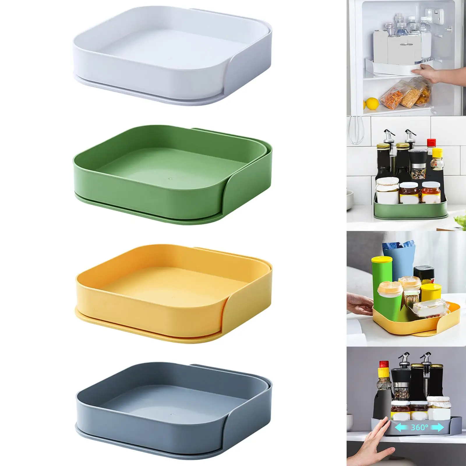 Spice Storage Rack Makeup Tray Countertop Display Tray Multiuse for Toilet