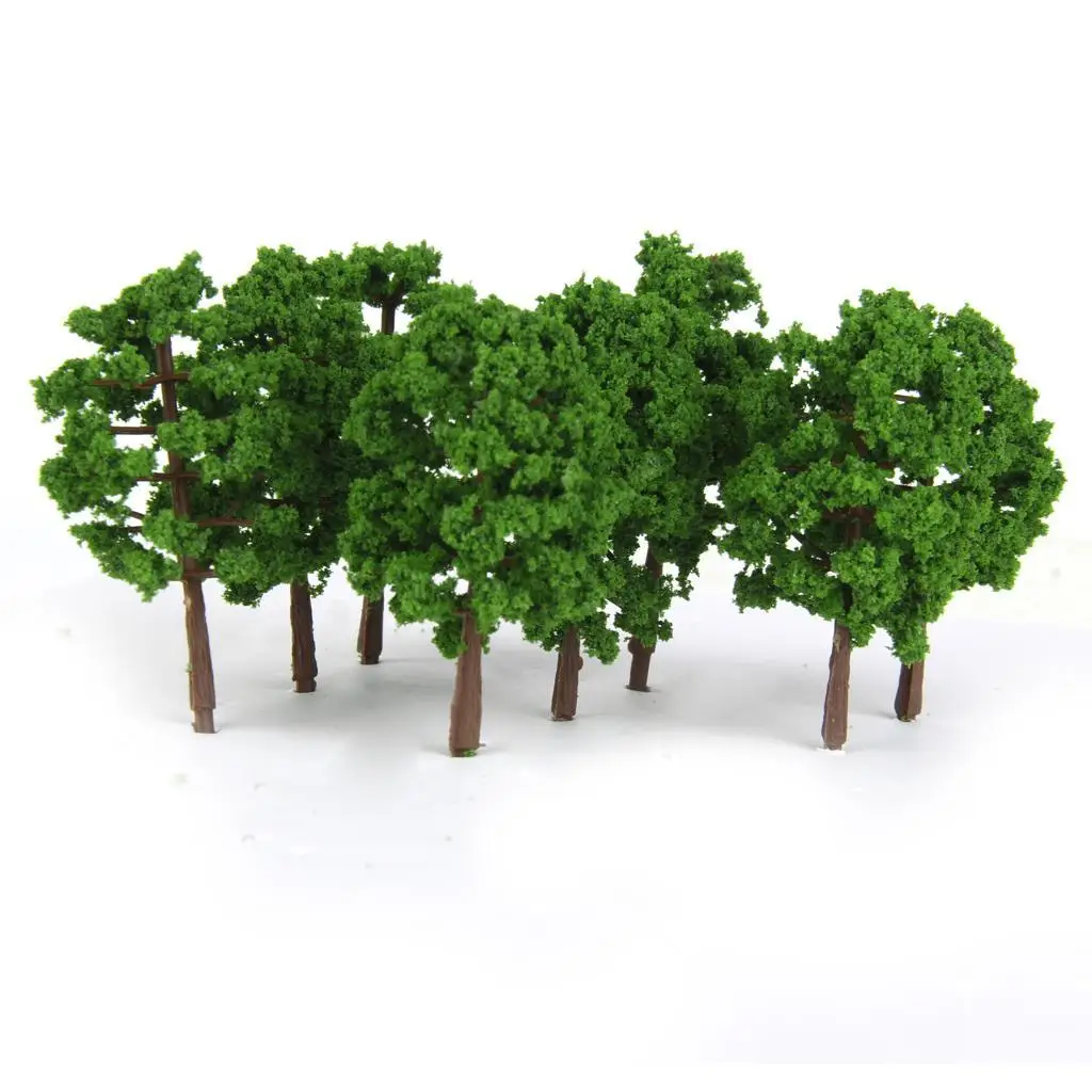 20x Green Model Trees 1:150 Scale Architectural Building Park Garden DIY Decor