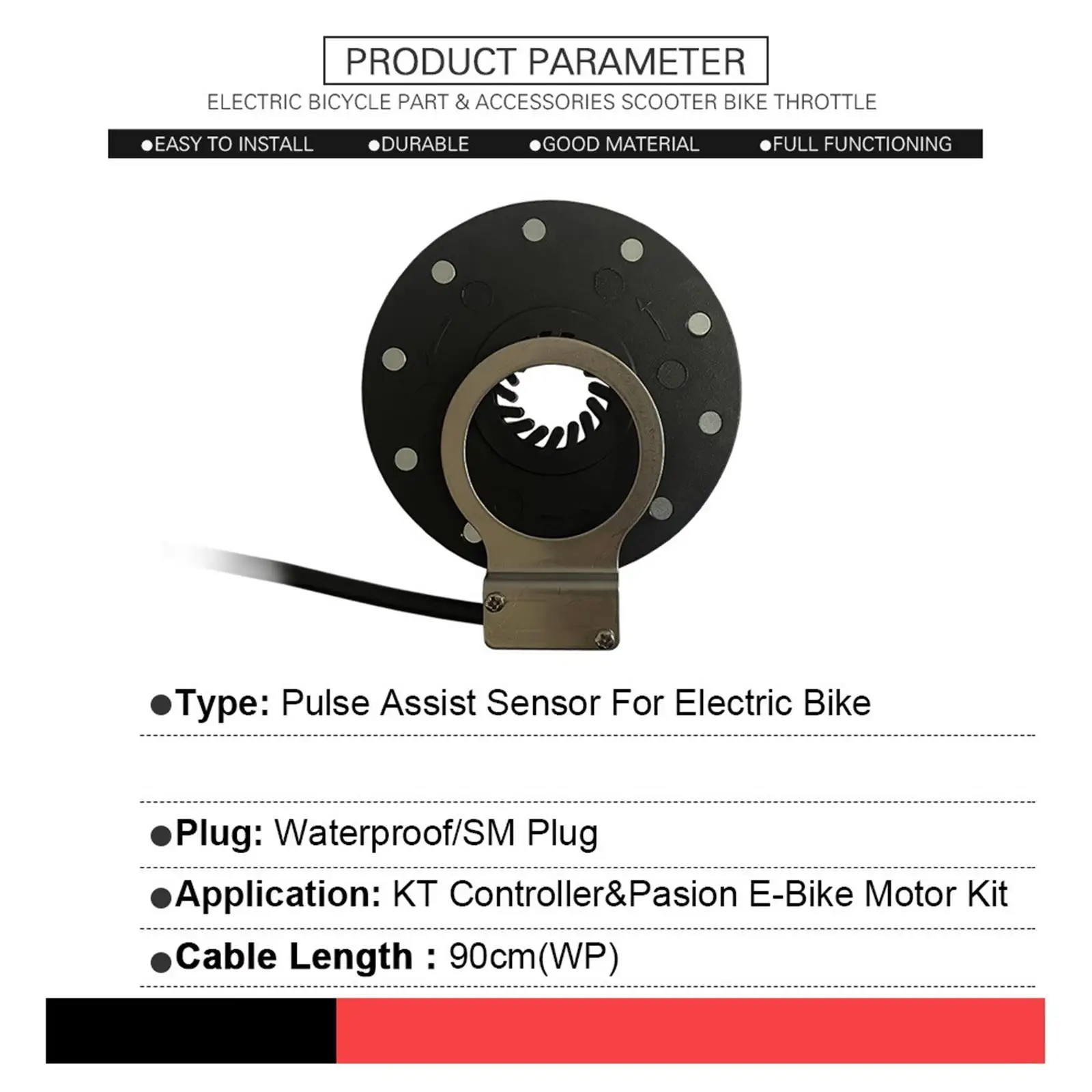 Electric Pedal Assist Sensor Pas System 10 Magnets Mountain Bike