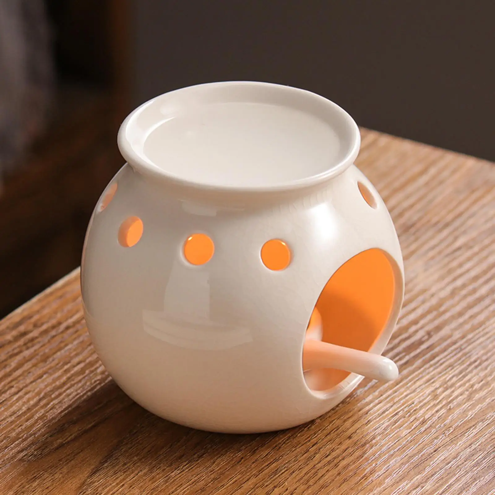 Tealight Holder Melter Wax Oil Tea Light Decor Censer Ceramic Oil Burner for Home Bedroom Yoga SPA Housewarming Gift