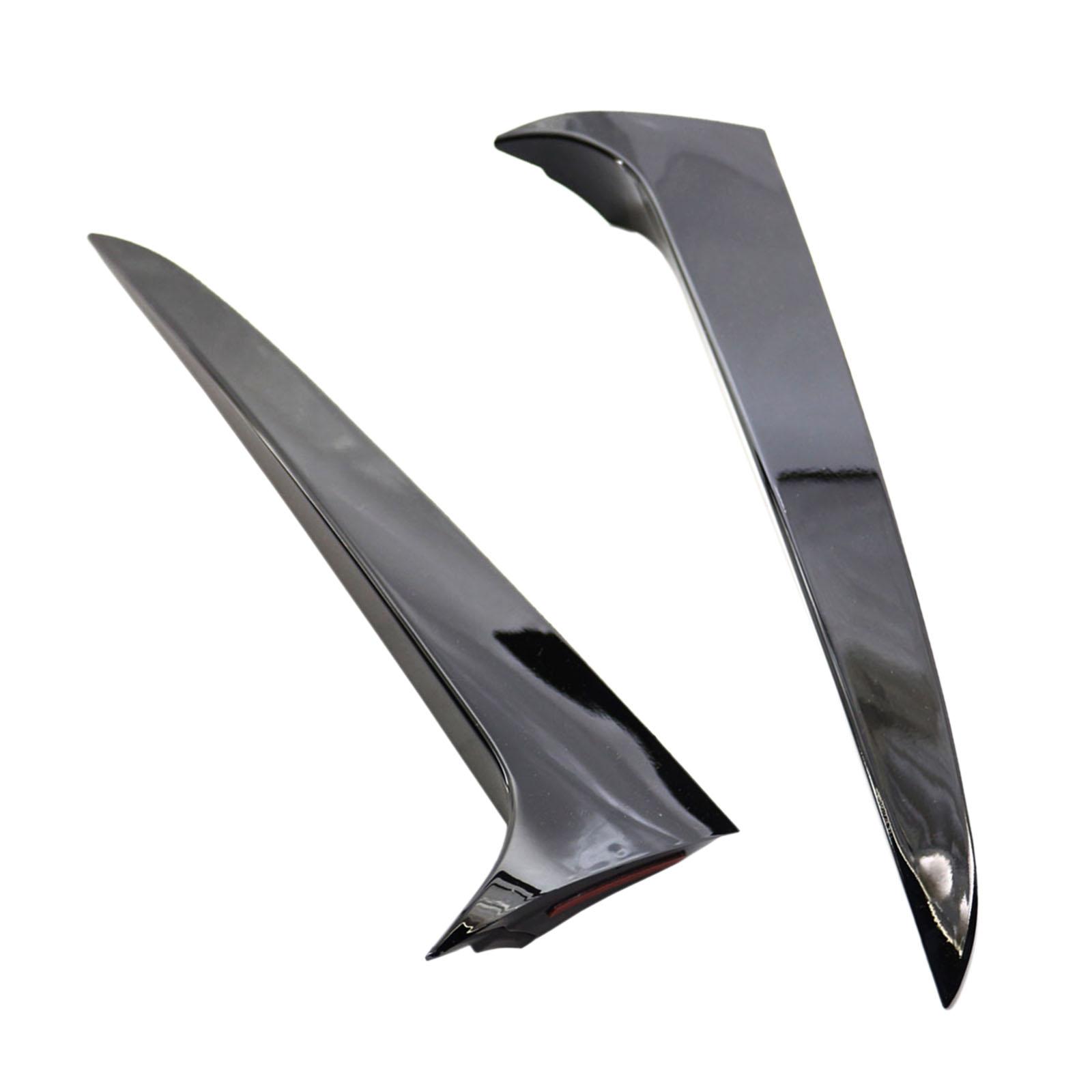 2x Rear Window Side Spoiler for x3 Durable Glossy Black