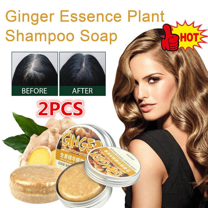 Best of 2PCS Ginger Handmade Hair Shampoo Soap Cold Processed Shampoo Bar Pure Plant Hair Shampoos Hair Care Reviews & Tips