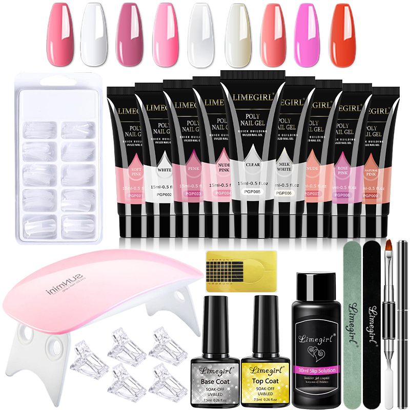 Best of 15ml Nail Gel Kit For Quick Extension Nail Art Polymer Gel Nail Tools Finger Extension Acrylic Solution Gel Polish Nail Art Kit Reviews & Tips