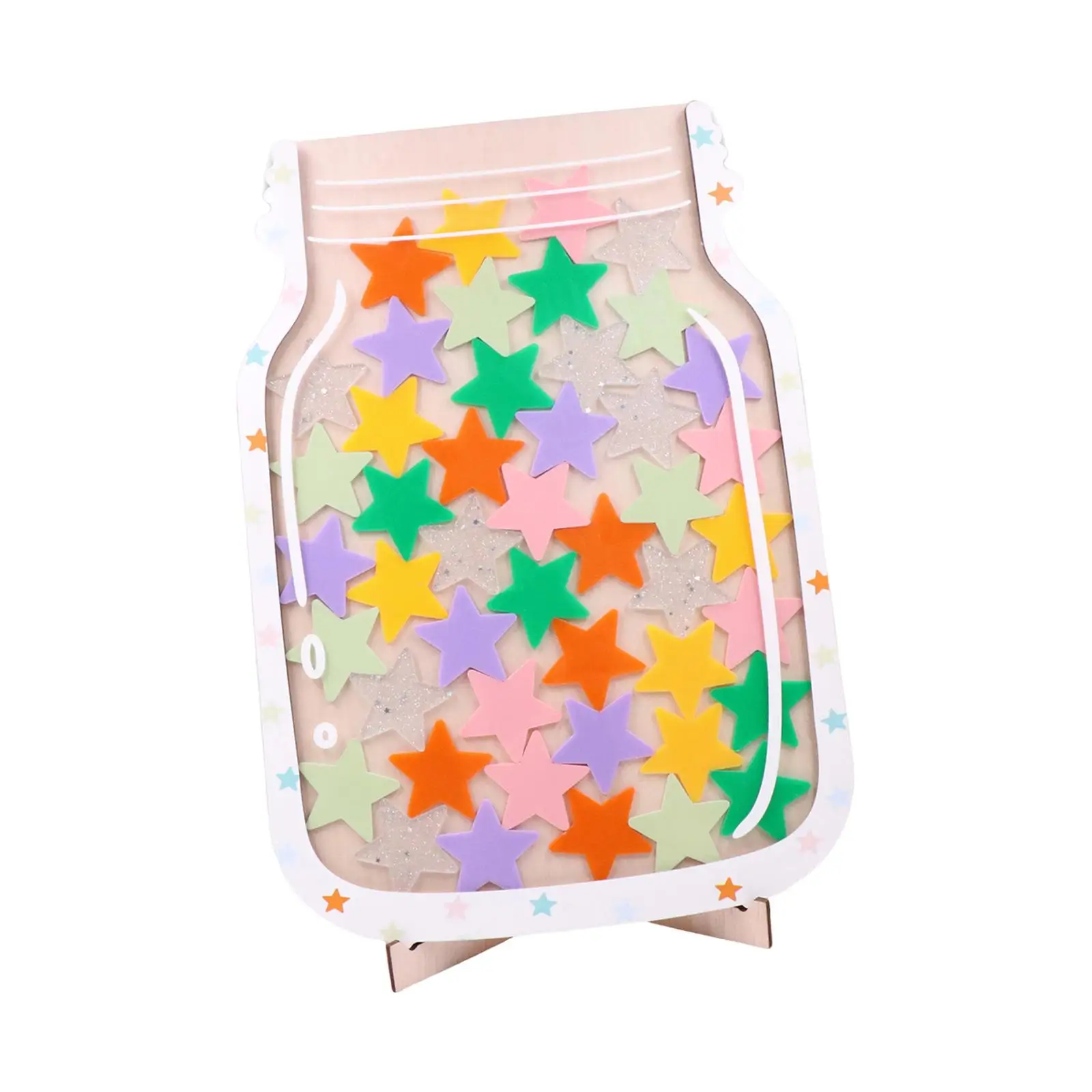 Star Reward Jar Gifts Children Positive Behavior Jar for Whiteboard Teaching Toilet Training Chores Brushing Positive Behaviors