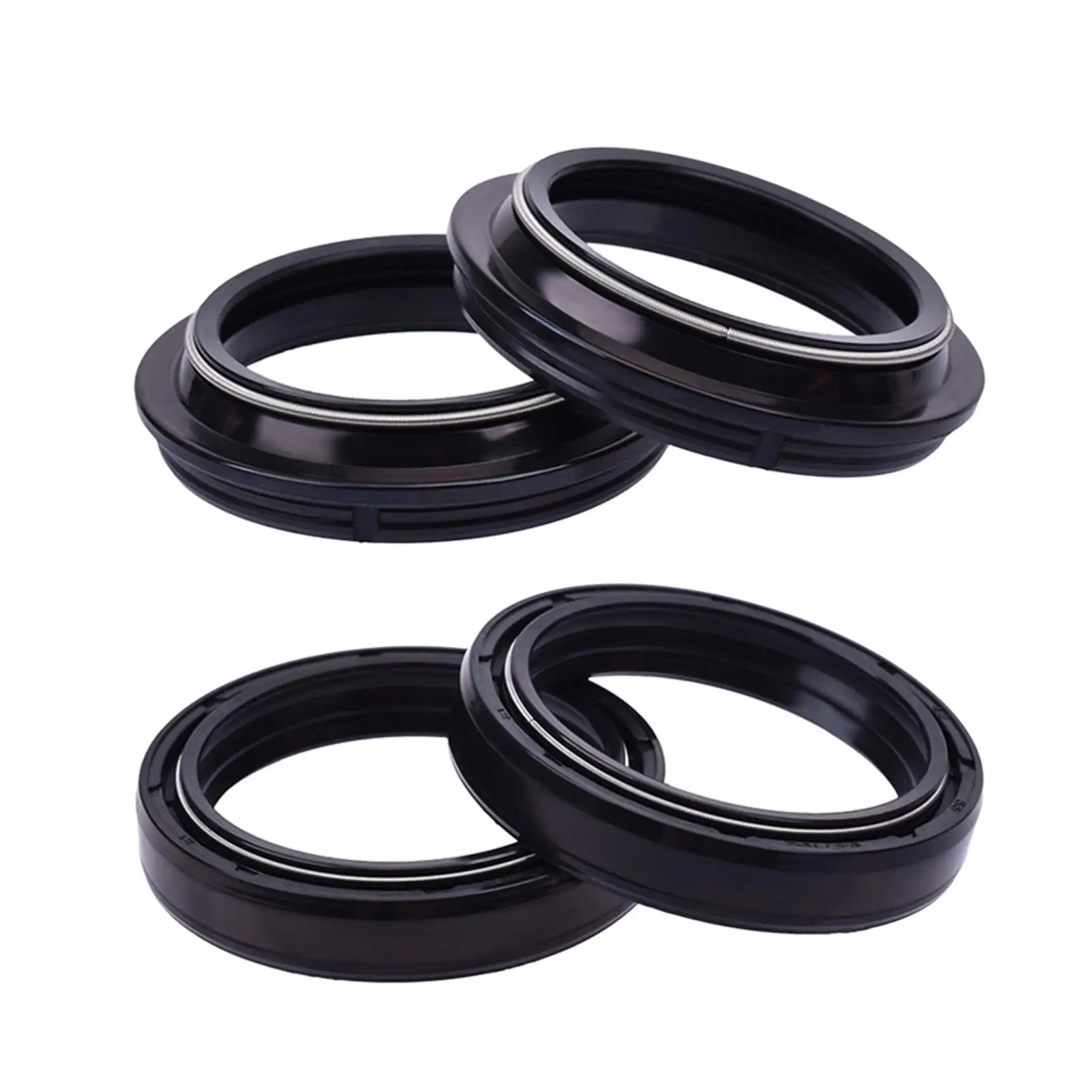 Front Fork Shock Oil Seal and Dust Seal Set 47x58x11mm Accessory Durable for