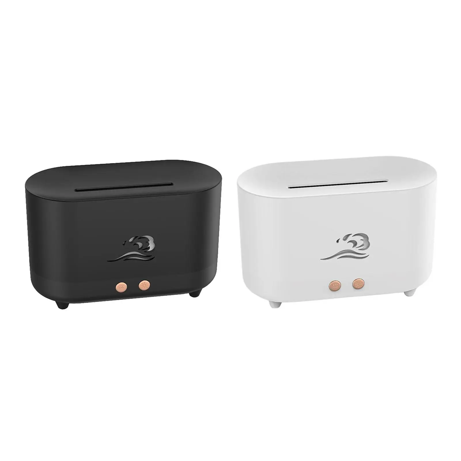 Mini Air Humidifier USB Flame Mist Waterless Auto Shut Off Quiet Aroma with LED Lights for Bedroom Dorm Babies Nursery Yoga SPA