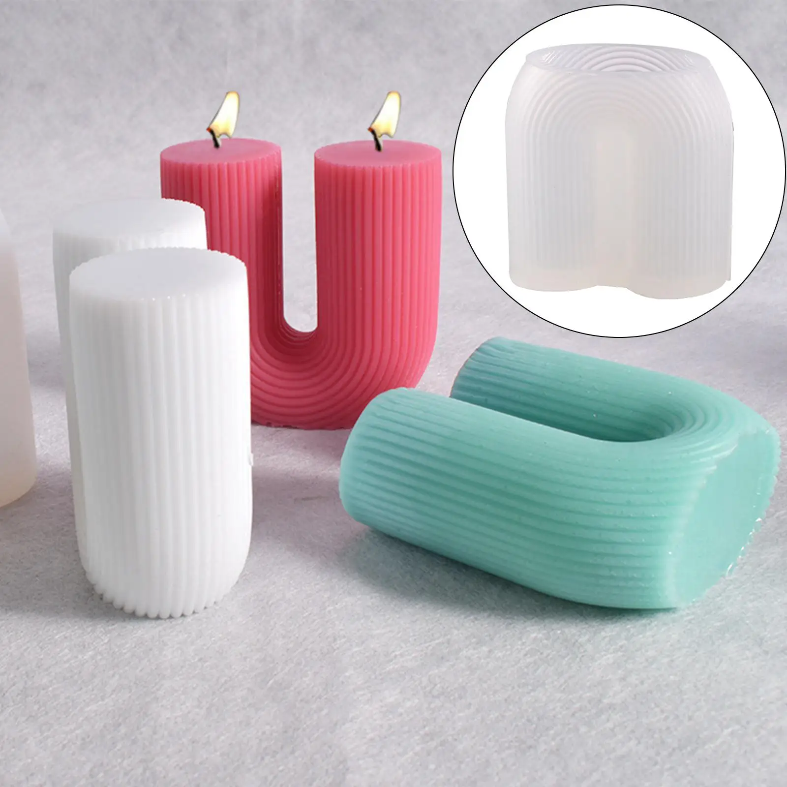 Durable Silicone Candle Casting wax making for Wedding Home Valentine