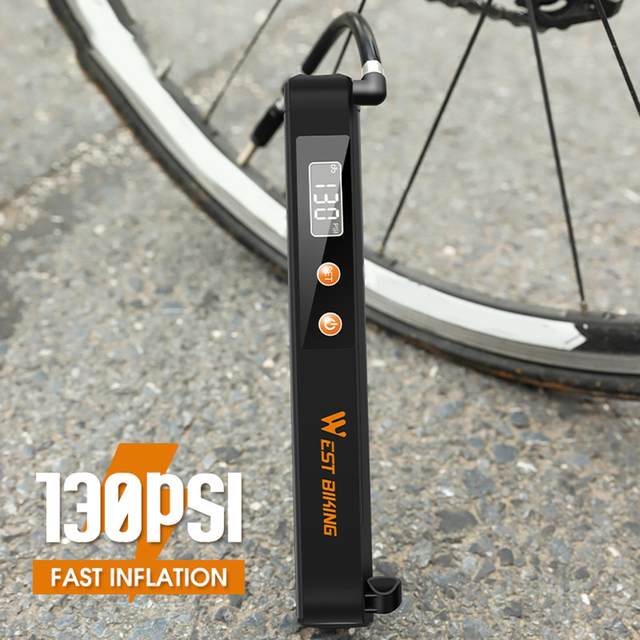 Compact Digital Tyre Inflator Portable USB Charging 1500mAh Battery Handheld Rechargeable 130PSI for Vehicle Other 