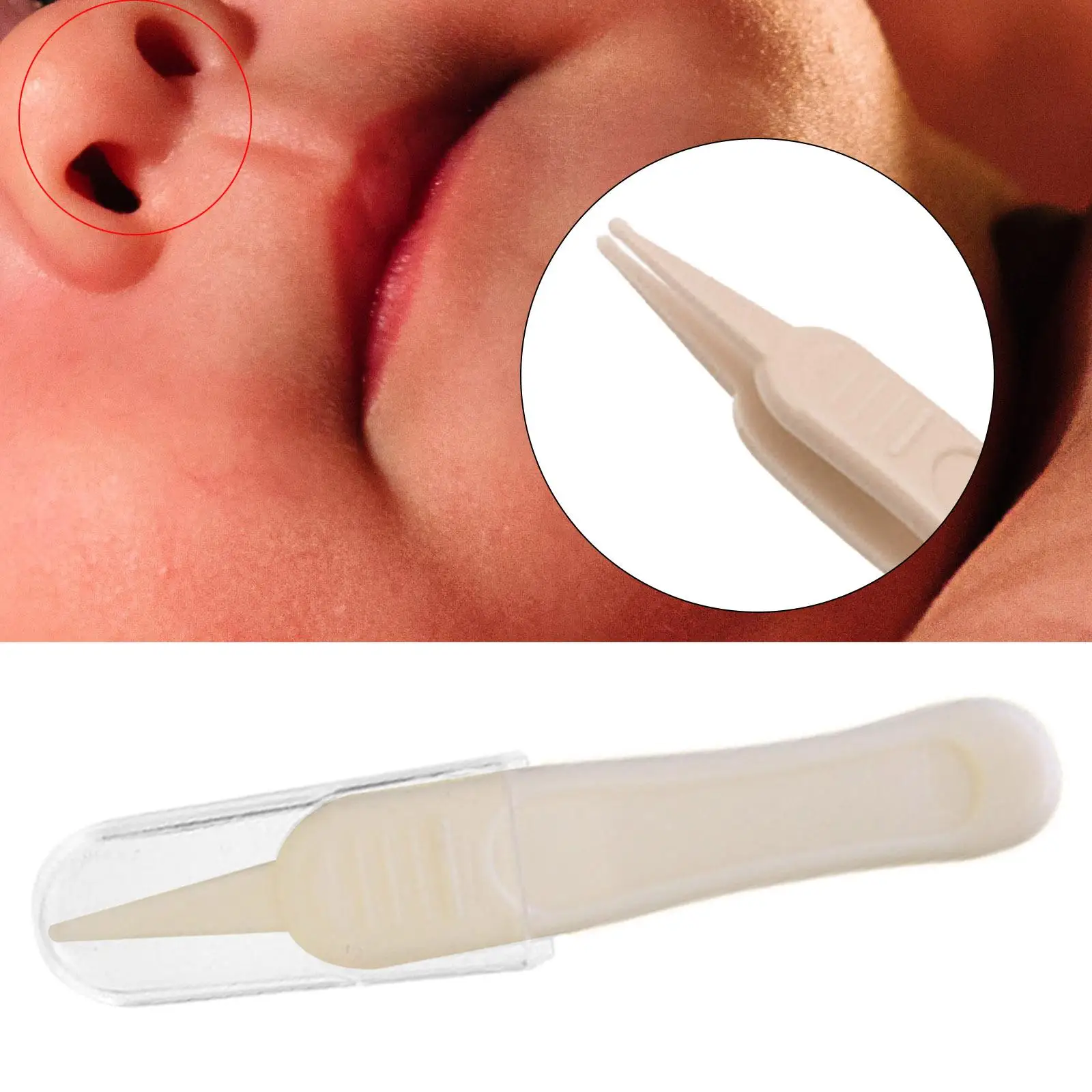 Baby Care Nose Tweezers Ear Nose Navel Clean Tweezers Booger   Forceps