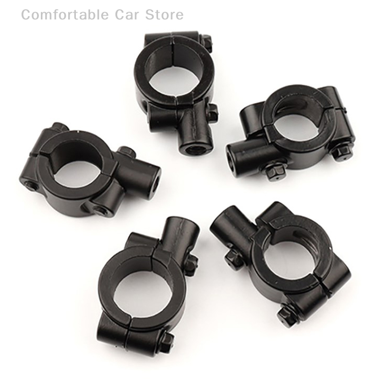 1pc Motorrad Rückansicht Lenker halter Adapter Klemm sockel 8mm schwarz Aluminium Universal Motorrad Werkzeug – Detail 2