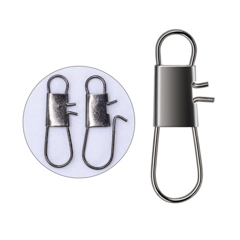 DNDYUJU 50-100 stücke Carbon Stahl Angeln Stecker Angeln Snap Pin Rolling Swivel Angeln Köder Tackle Angeln Haken Werkzeug snap – Detail 6