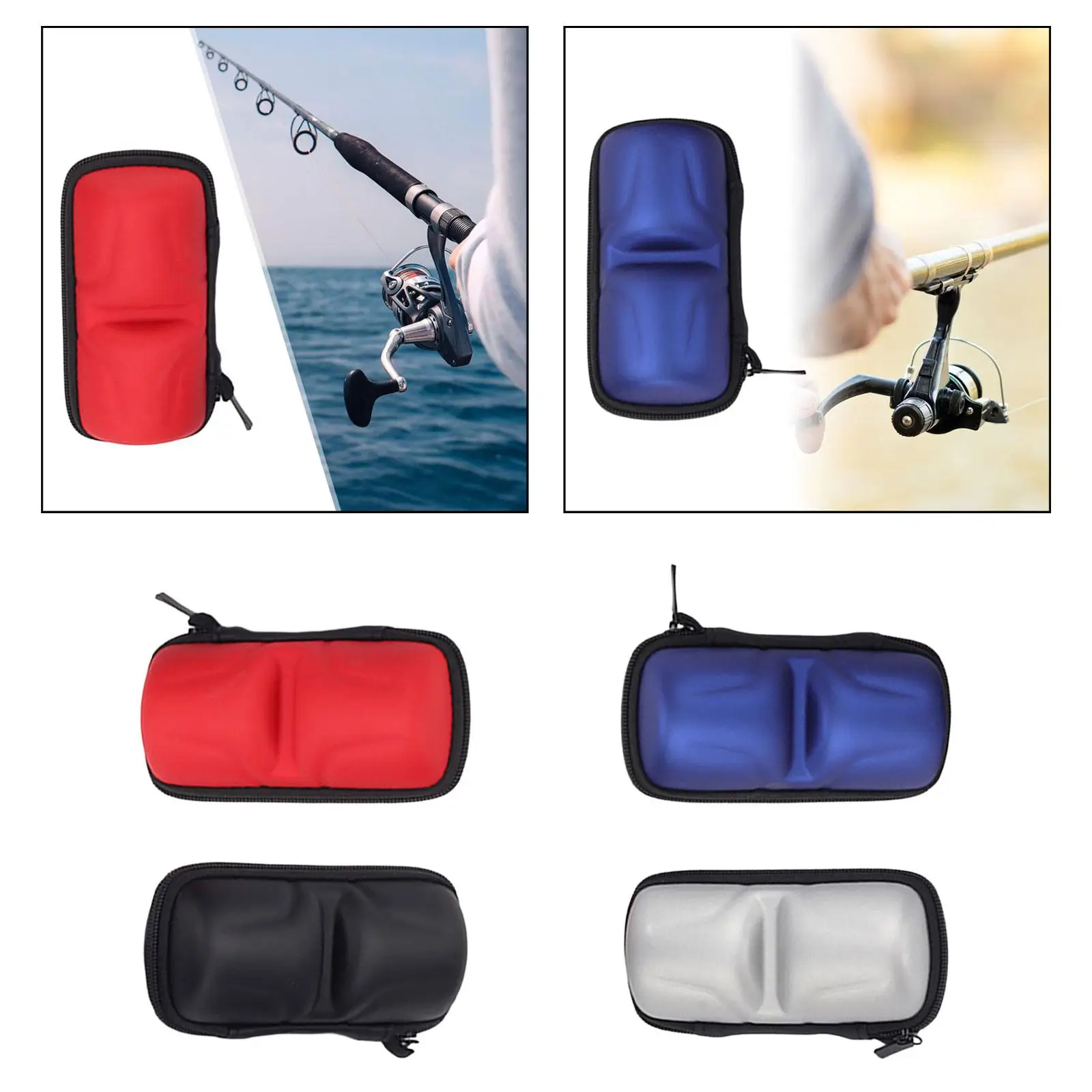 Fishing Reel Line Wheel Bag, EVA Cover, Outdoor Protectors, Shockproof Box Raft