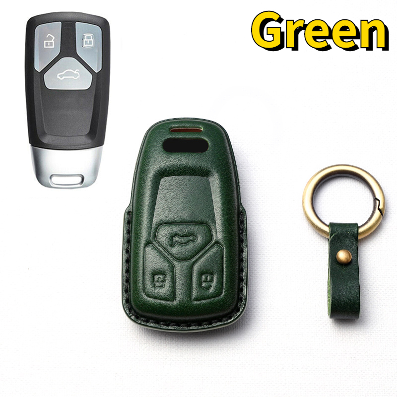 Custodia/cover per Chiave/telecomando in pelle fatta a mano per Audi A4 B9 A5 A6L A6 S4 S5 S7 8W Q7 4M Q5 TT TTS RS coupé accessori per lo Styling - S5ab4f80d198c4fdcb3bba69e7055c8765