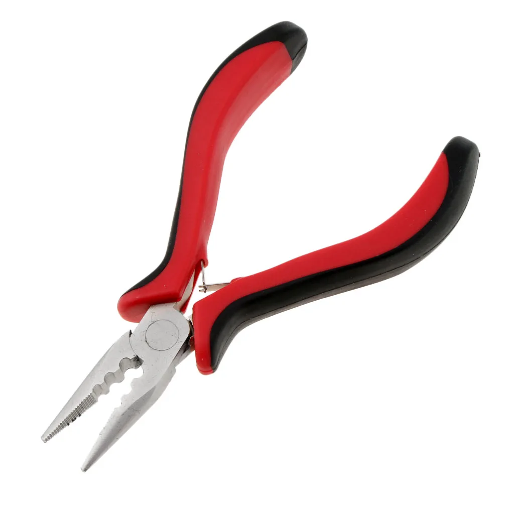 1 Set  Tool Plier Hook Pulling 1000Pc Micro Silicone  Rings Beads for Professional Hair Styling Tools Accessory