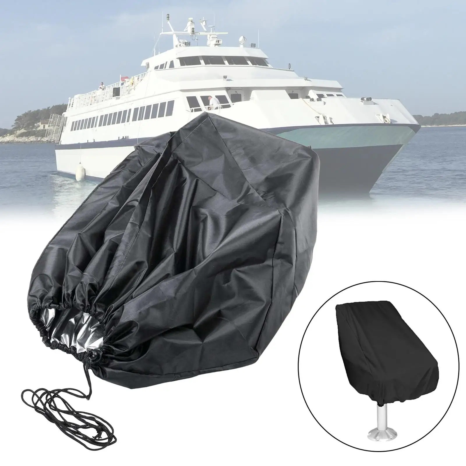 Boat Chair Cover Helmsman Chair Protective Cover Heavy Duty Boat Chair Seat Cover Folding