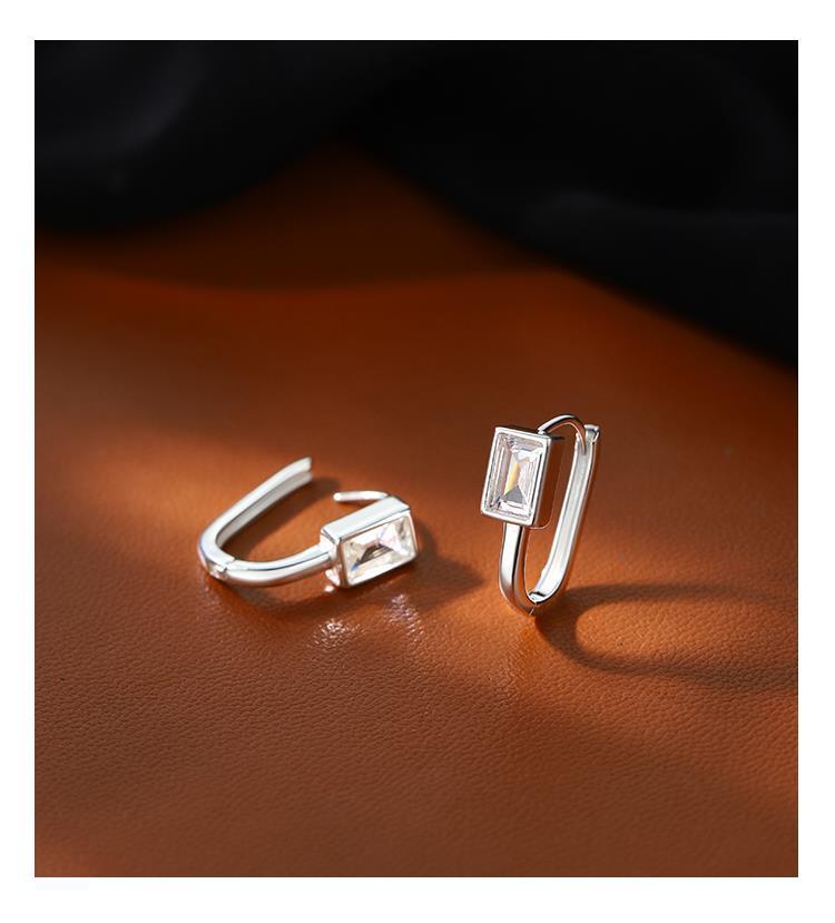 Reeti Sterling Silber Ohrringe quadratische Ohrringe für Frauen Geschenk Ohrringe Modeschmuck koreanische Ohrringe – Detail 8