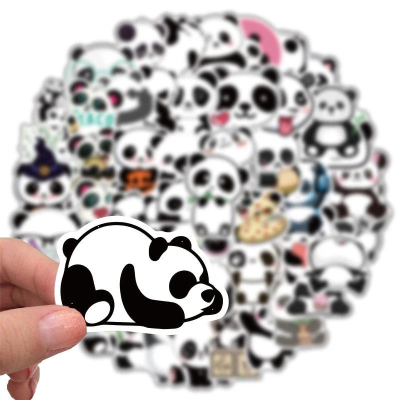 Vinyl Sticker Waterproof Decal Nerd Panda 
