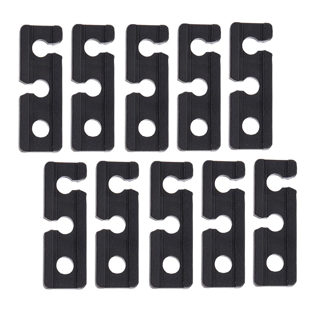 10PCS Rectangle Nylon Plastic Awnings Tent Guy Line Tighteners Ultra-Light Parts
