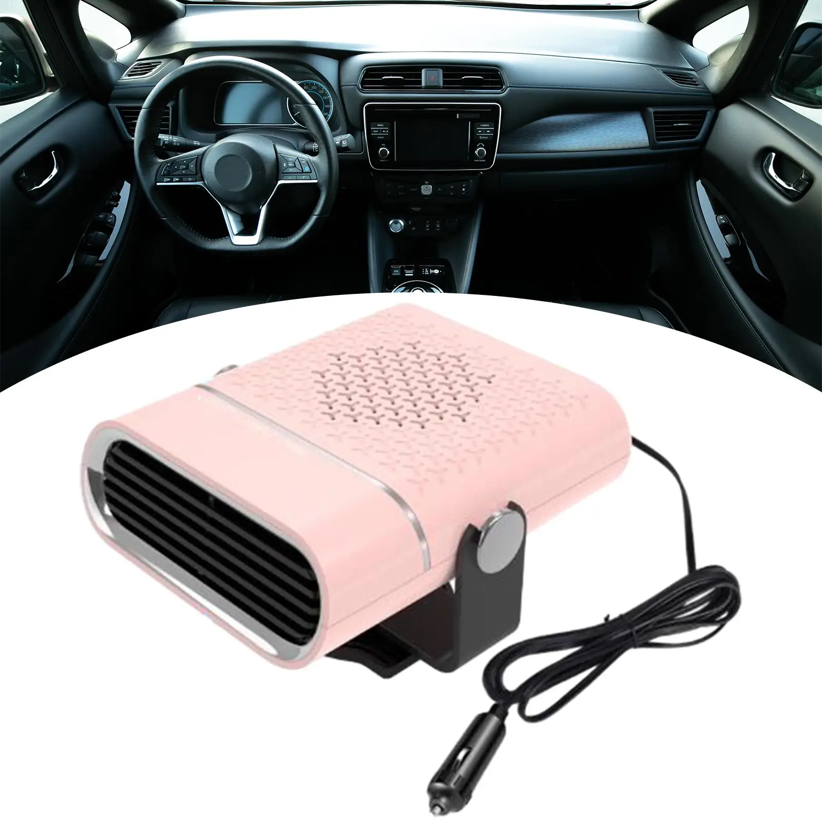 Car Heater 24V Windshield Defroster 360 Degree Rotary Auto Vehicle Heater Automobile Windscreen Car Fan Car Heater and Defroster