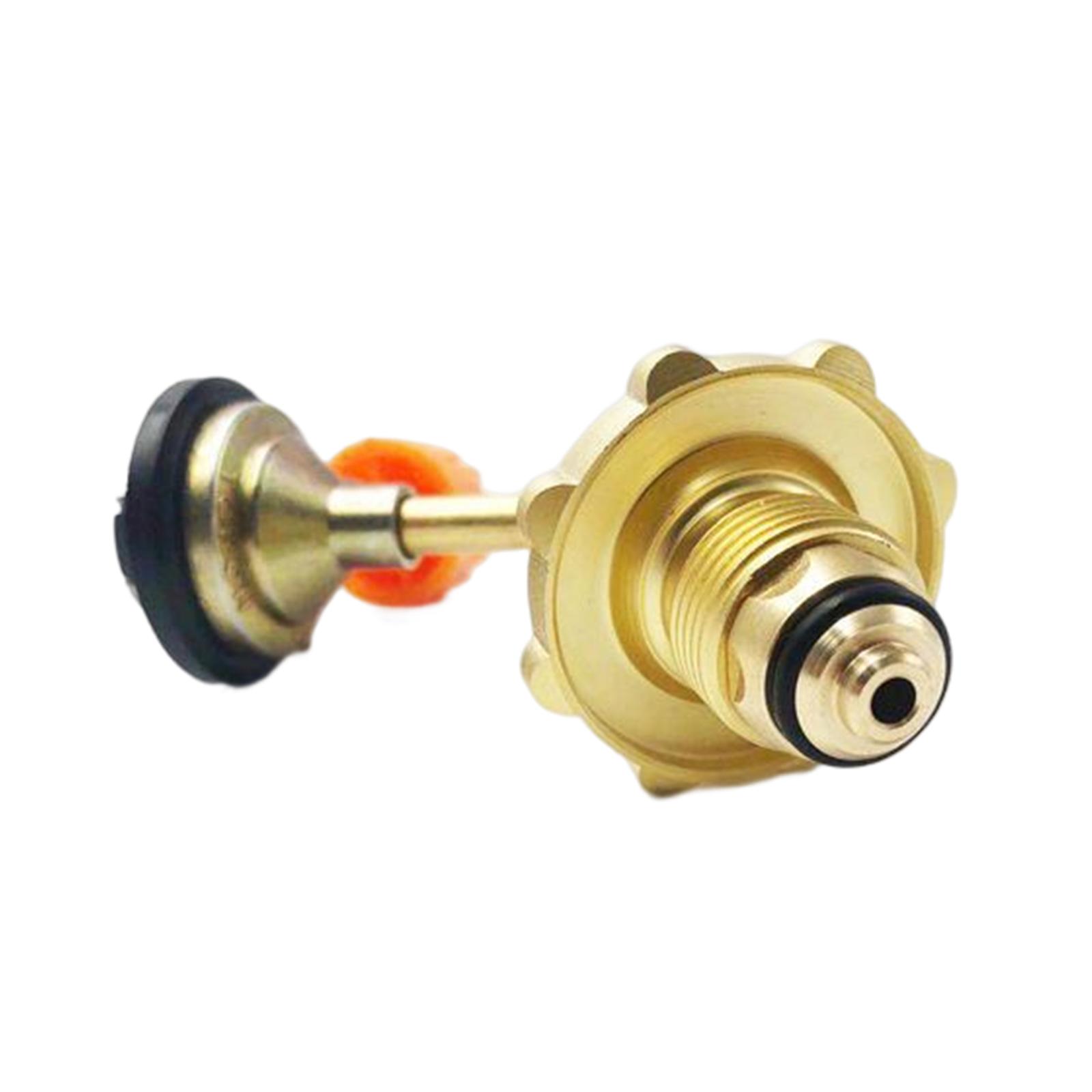 Gas Tank Refill Adapter Connector Canister Accessories Solid Brass Gas Cylinder for Camping Outdoor Hiking Equipment Supplies