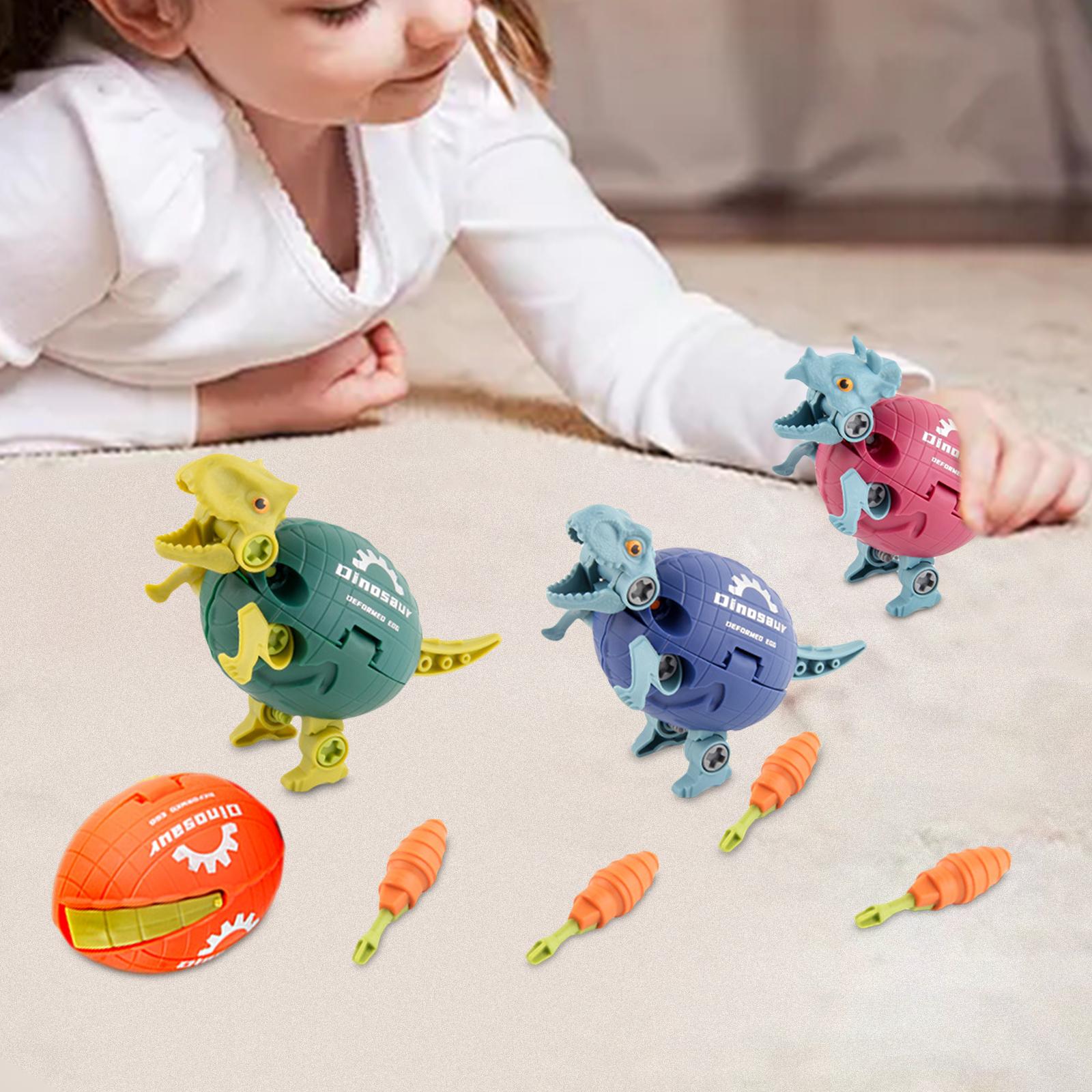 4 Pieces Kids DIY Take Apart Dinosaur Toys for Boys Girls 3 Year Old and up