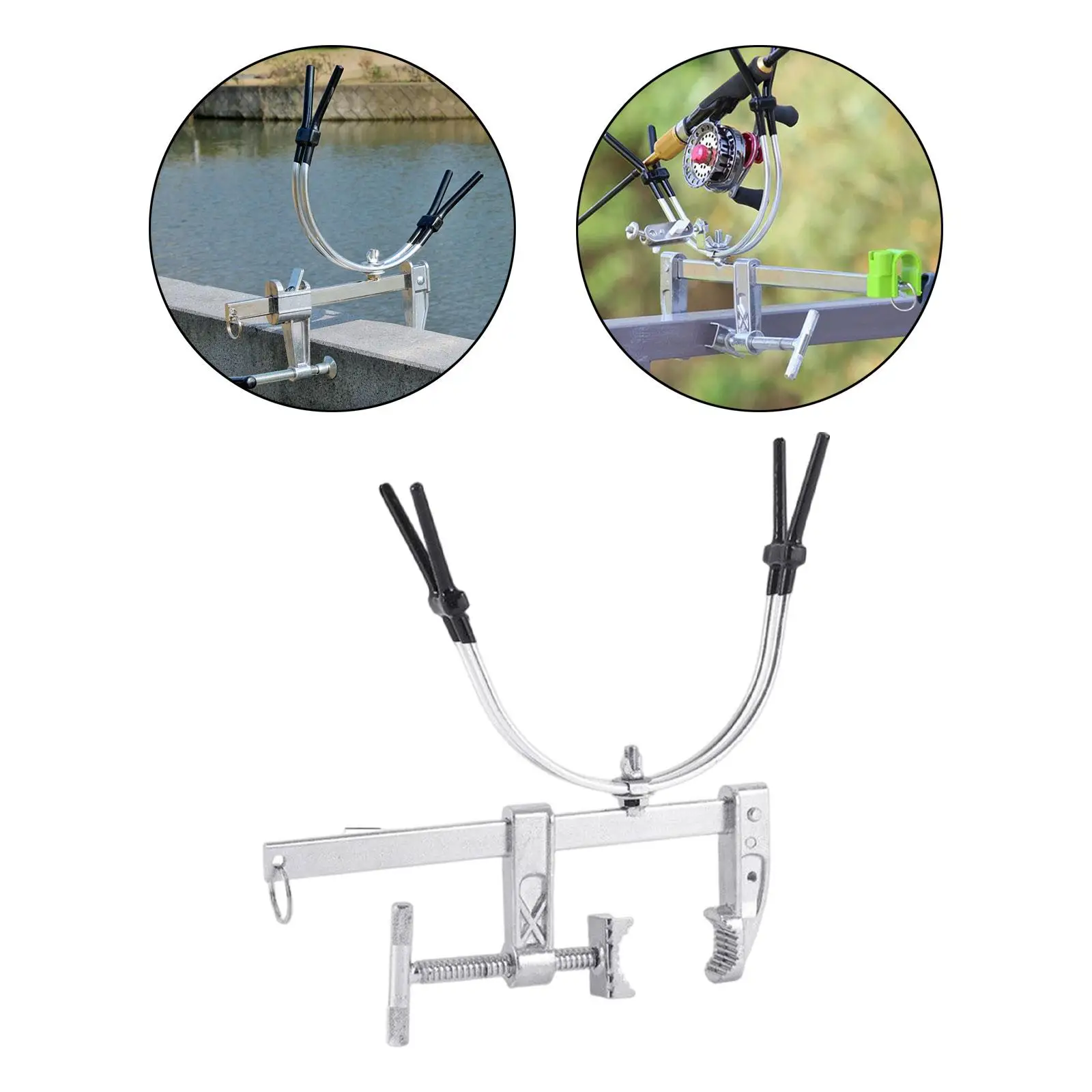 U Shaped Fishing Bracket Fishing Gear Support Stand Stable Multi Directional