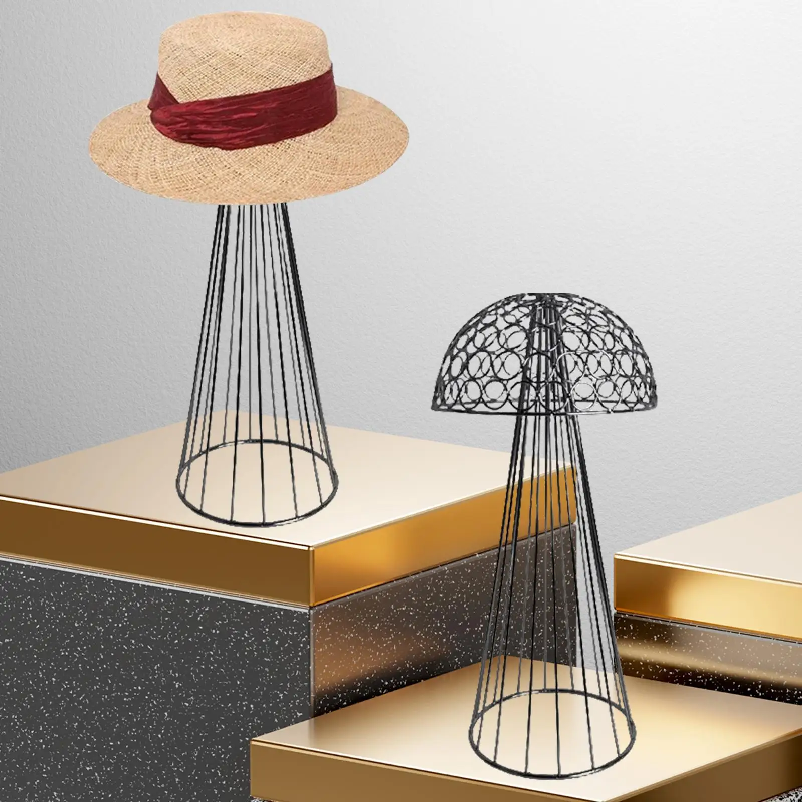 Hat Display Stand Caps Storage Rack for Stores Styling Hairdresser Training Women