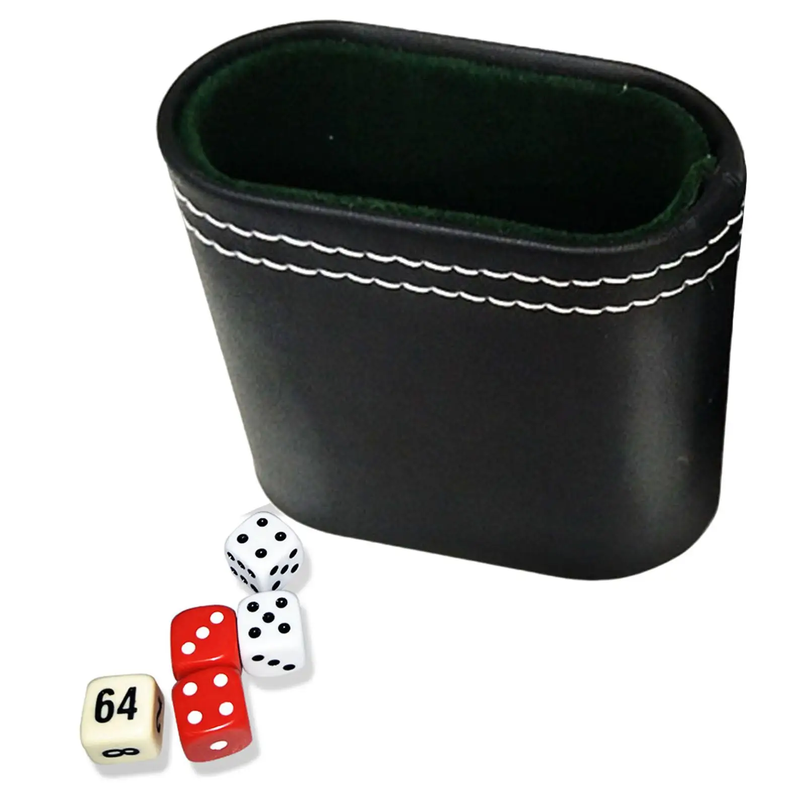 Professional Dices Cups PU Leather Fashion Shaking Cup Mini Dices Cup for Drinking Game Props Backgammon Supplies