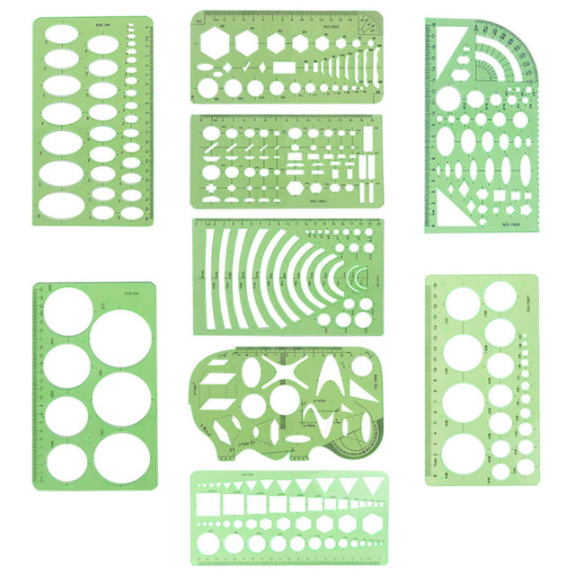 4pcs Assorted Colors Alphabet Letter Stencil Drawing Template DIY Painting  Reusable Home School 4 Sizes For