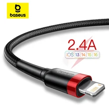 Baseus USB Kabel für iPhone14 13 12 11 Pro Max Xs X 8 Plus Kabel 2,4 EINE Schnelle Ladekabel für iPhone Ladegerät Kabel USB Daten Linie