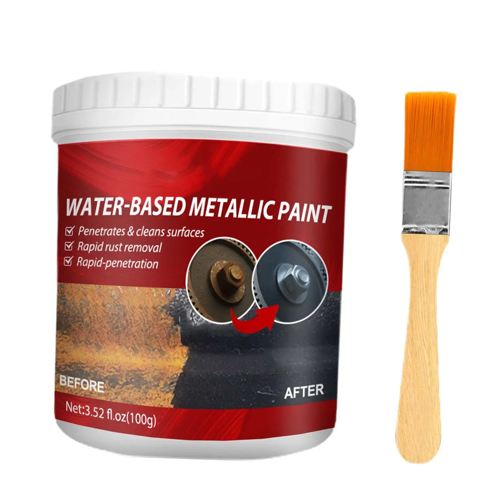 Metal Rust Remover Paint Rust Paint Rust Preventive Coating Anti Rust Car Maintenance Rust Converter for Metal Car Metal Paint