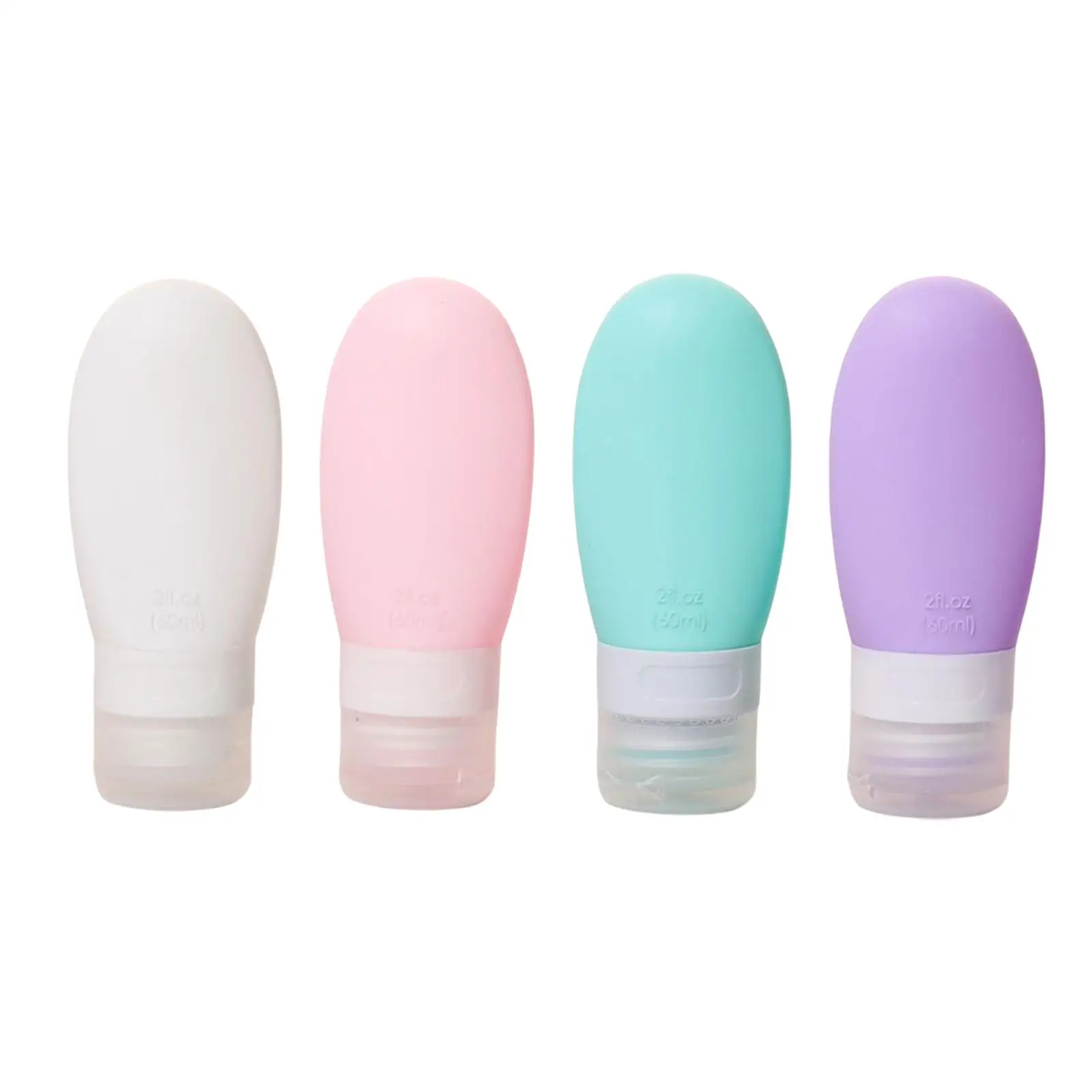 Silicone Travel Bottle Empty Refillable Traveling Size Liquid Container for Toiletries Conditioner Lotion Shampoo Body Wash