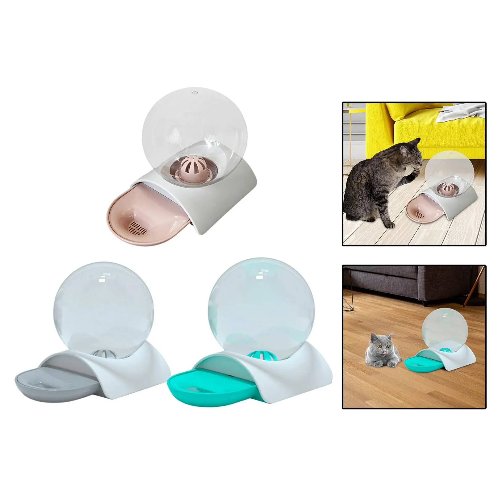 Automatic Water Dispenser Pet Feeder Drinker Water Fountain Round Ball Big Capacity 2.8L Drinking Bowl for Bubble Gifts