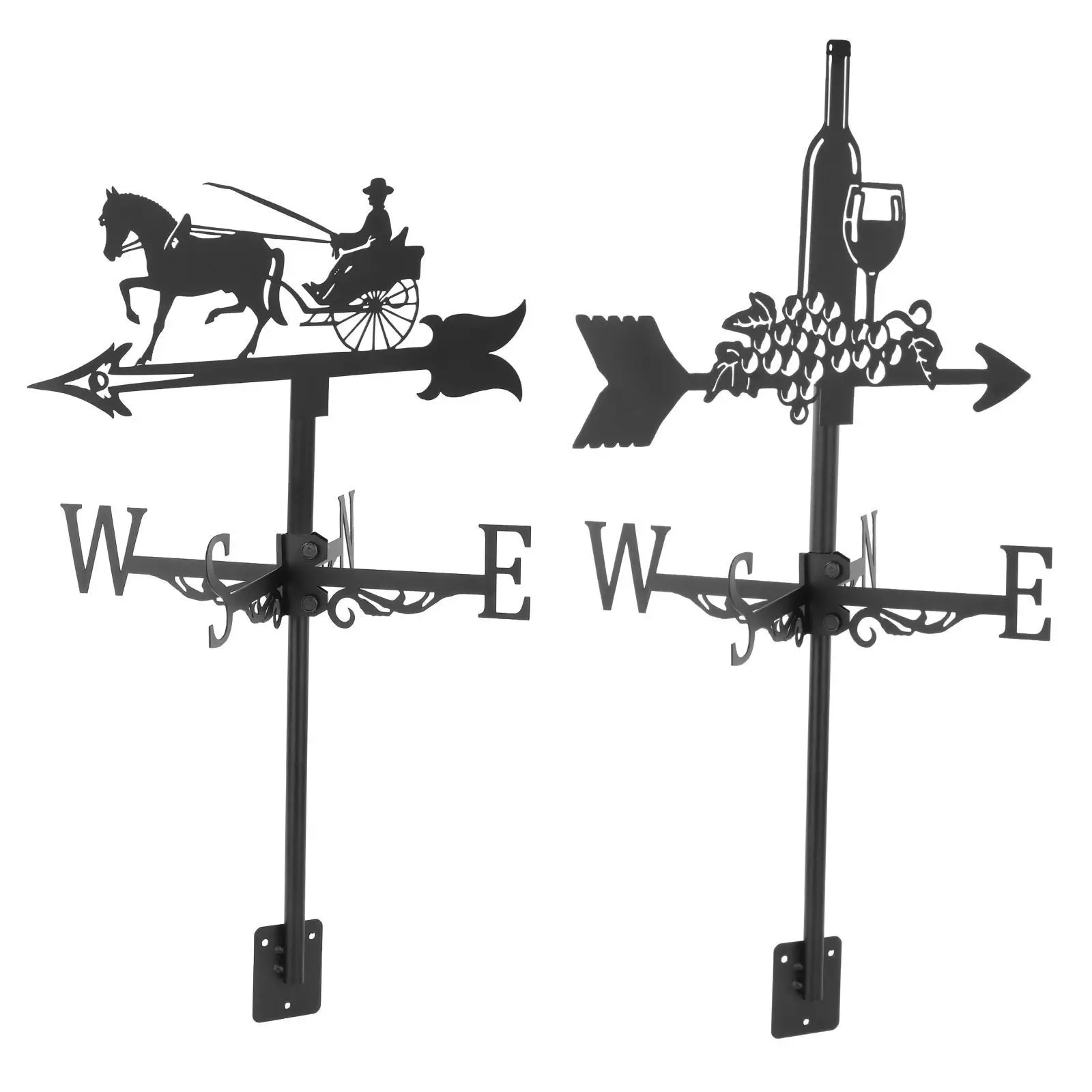 Weather Vane Garden Stake Farm Scene Weathercock for Fence Ornaments Crafts