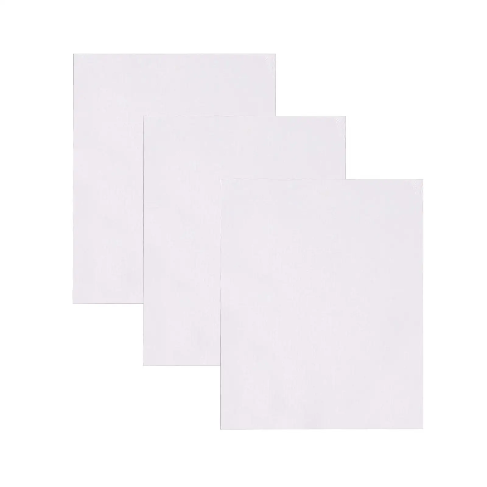 3x Cotton Artist Blank Canvas Boards Acrylic Oil Painting Artist Boards DIY Art Supplies Canvas Panels for Students Beginners