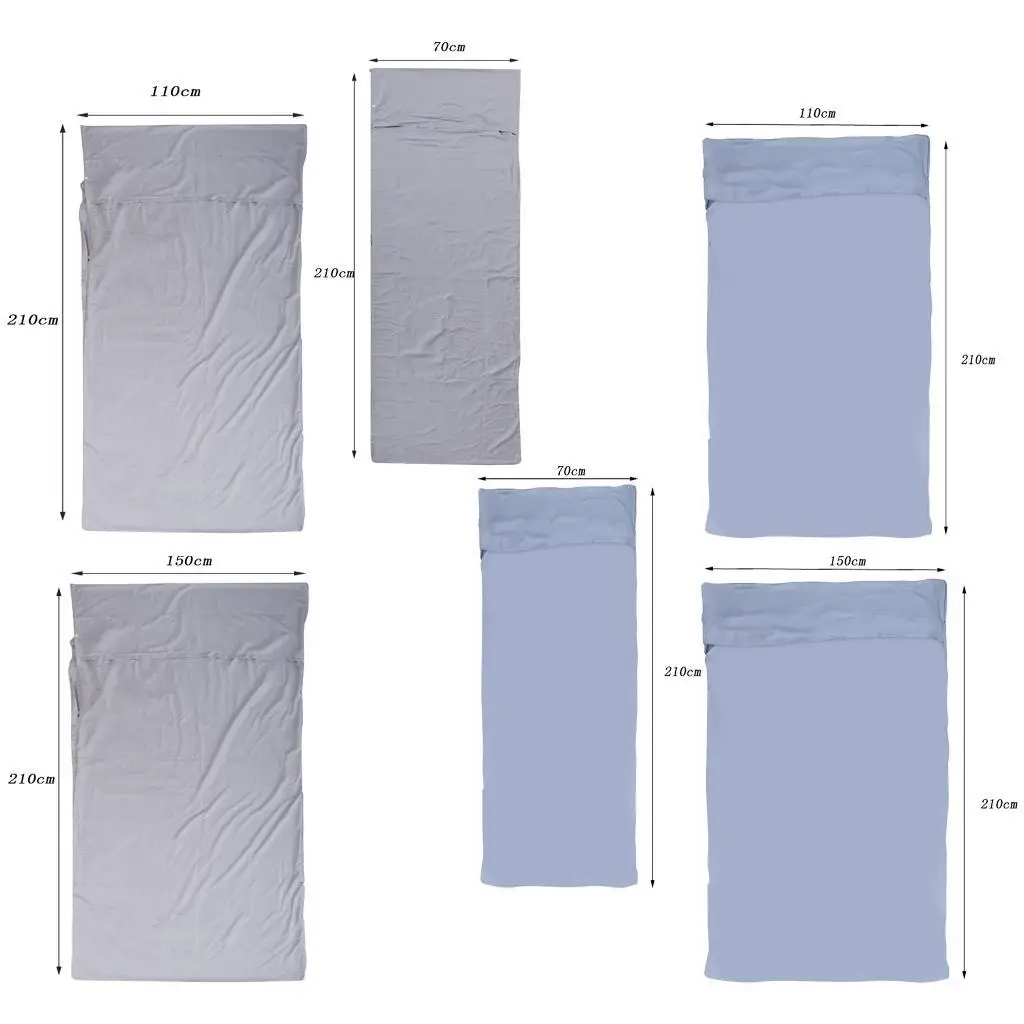  Thermal Envelope Sleeping Bag Liner Outdoors Travel Camping Sheet