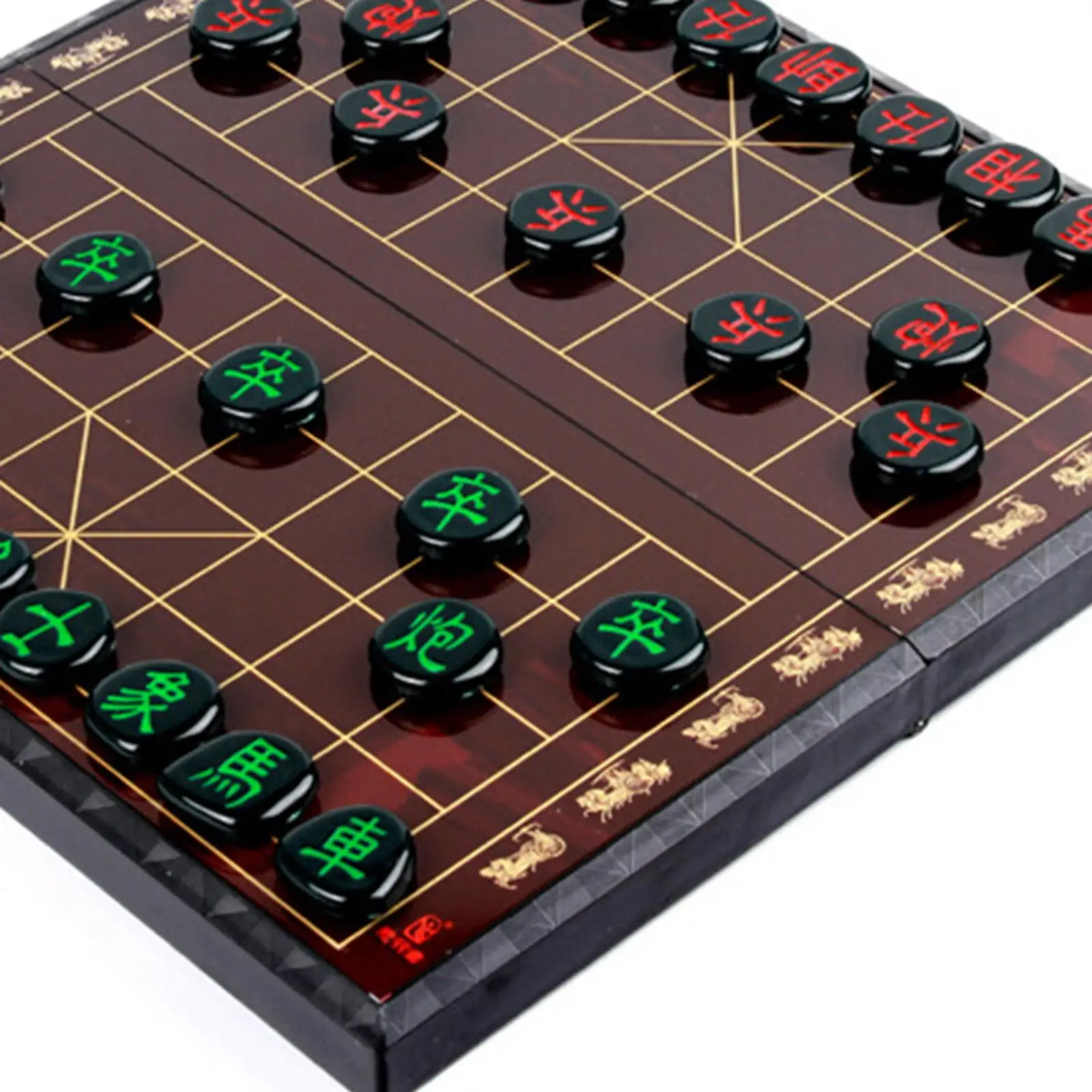 Large Chinese Chess Board Magnetic Chinese Xiangqi Set Large Size Strategy Board Game Set For Kid Adult Chess Gift 37×37cm