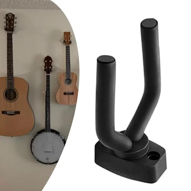 Supporto per staffa per montaggio a parete per chitarra luce a LED  appendiabiti per chitarra blocco automatico appendiabiti per chitarra per  basso Banjo mandolino - AliExpress