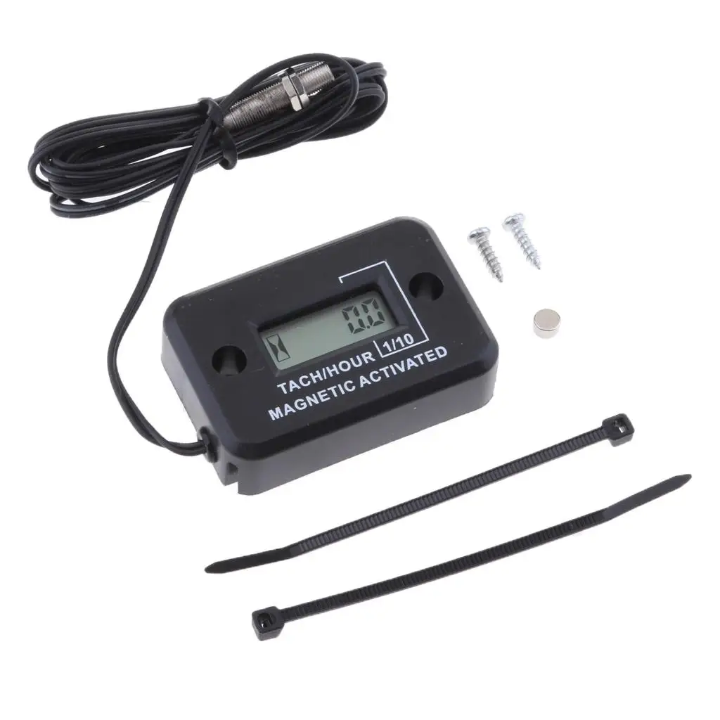 Tach Hour Meter For Motorcycle ATV Snowmobile Boat Stroke Gas Engine