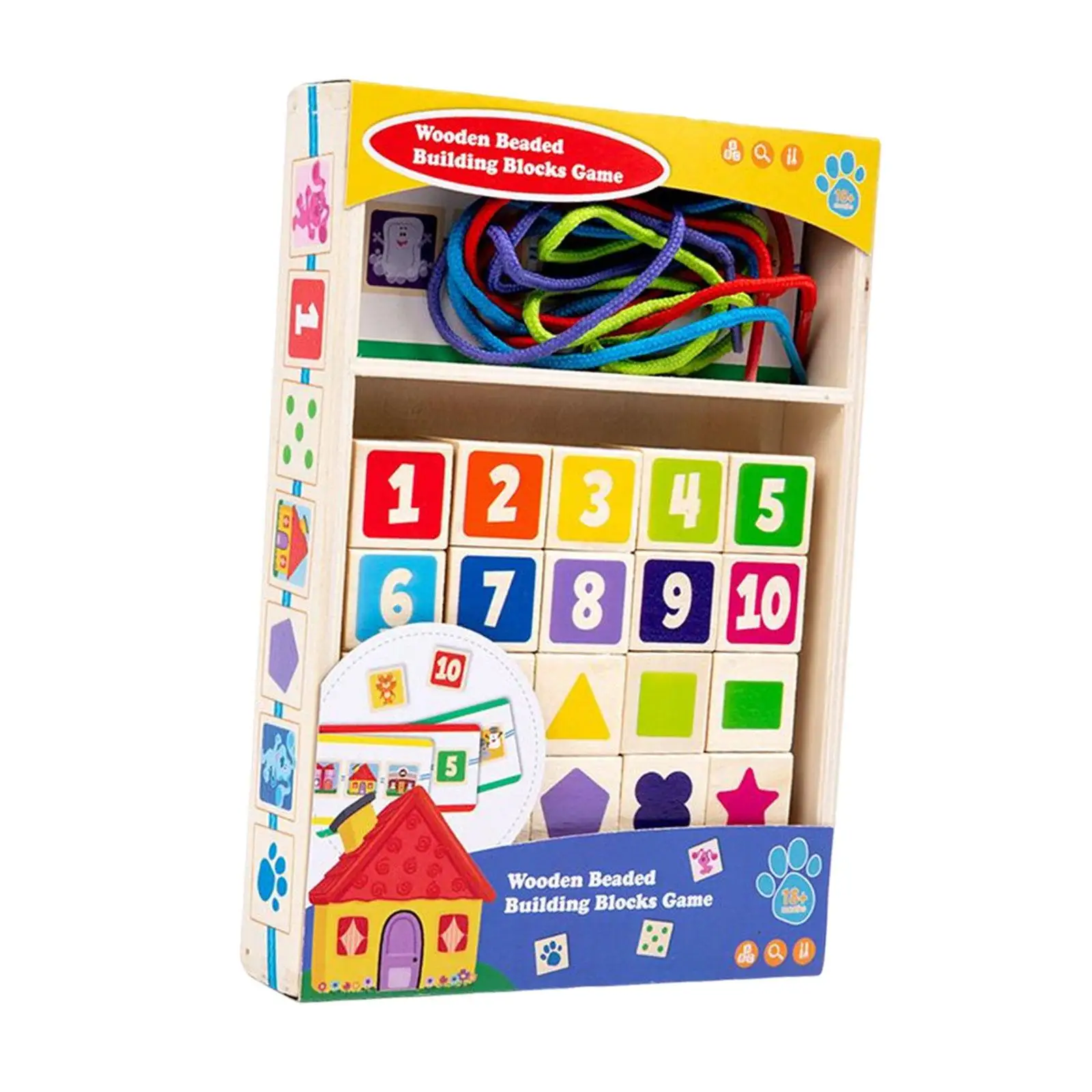 Kids String Lacing Threading Beads Fine Motor Skills for 3 4 5 Year Old Kids