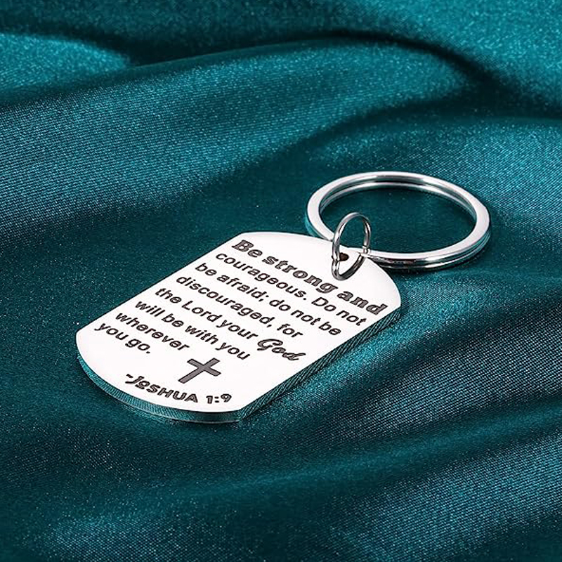 Religiöse christliche inspirierende Ostern Geschenke für Kinder Kreuz Schlüssel bund Bibel Vers Schmuck Taufe Geschenke an Teenager Mädchen – Detail 4
