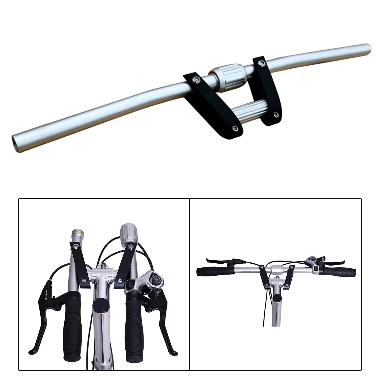 Folding Handlebar Straight Handle Quick Release Cycling Equiment Aluminum Alloy 22.2mm/25.4mm Bike Handlebar for Mountain Bikes