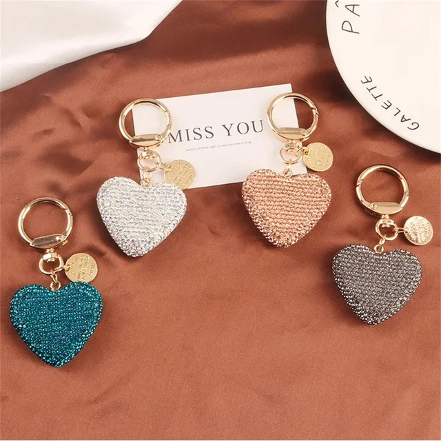 Cheap Trendy Leather Presbyopia Keychain Ladies Cute Creative Exquisite  Couple Key Chain Car Bag Pendant