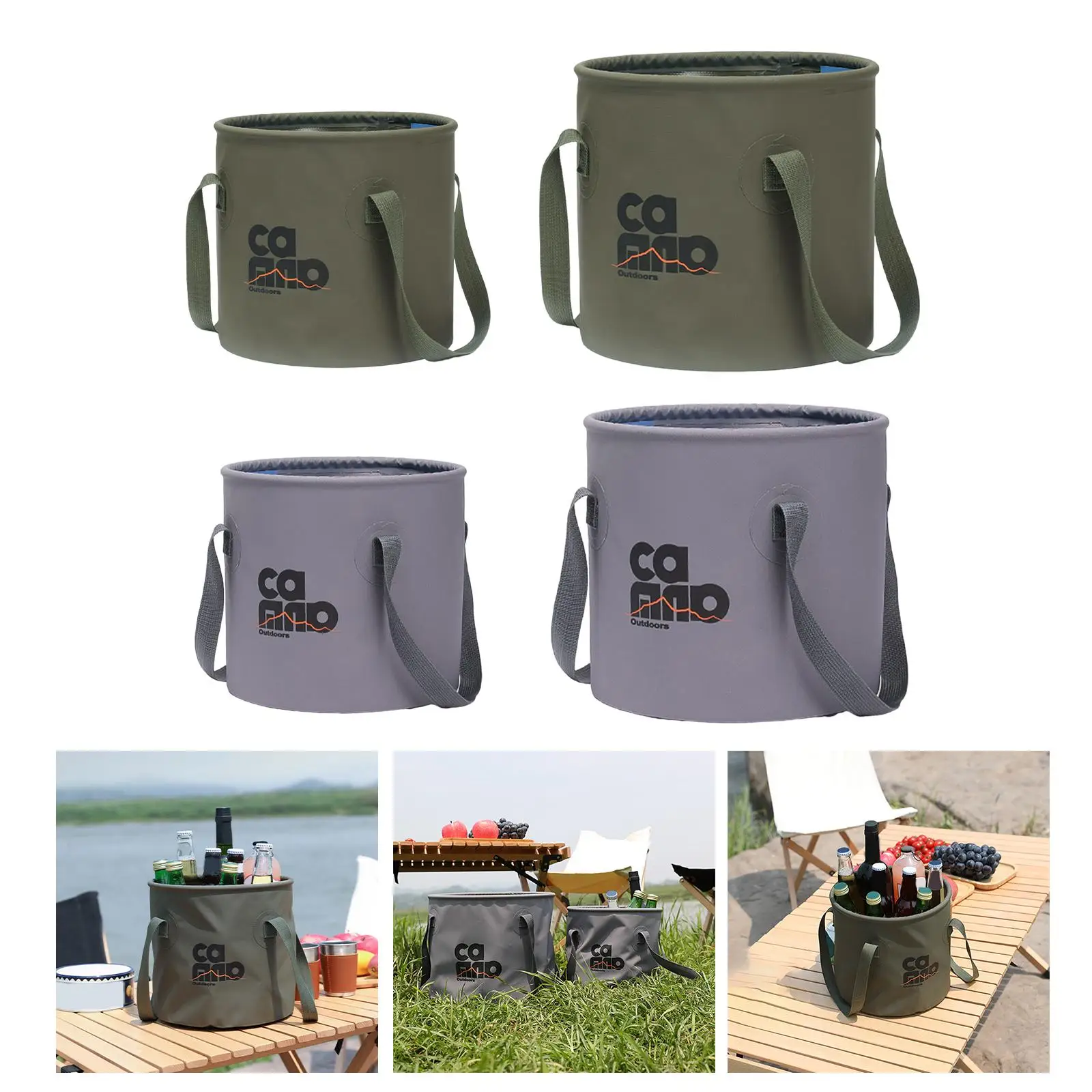Collapsible Bucket Folding Large Capacity for Travelling Outdoor Camping