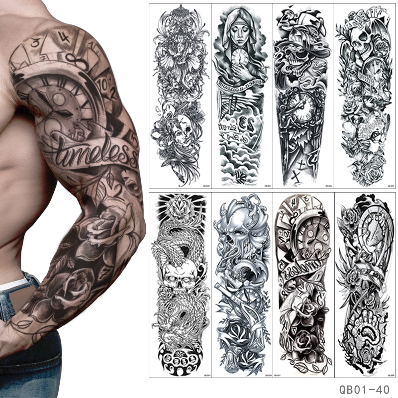 Best of Waterproof Temporary Tattoo Sticker Totem Geometric Full Arm Large Size Sleeve Tatoo Fake Tatto Body Art Tattoos For Men Women Reviews & Tips