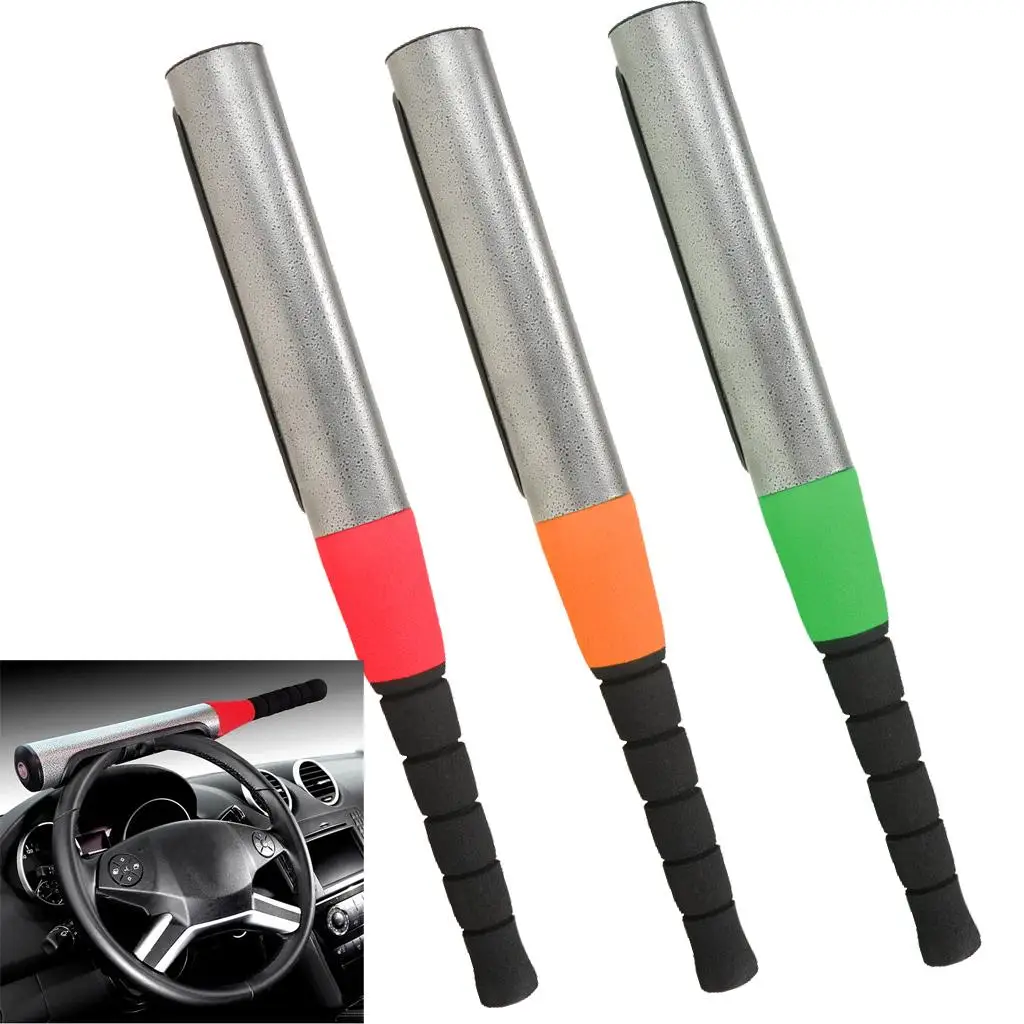 Universal Car Vehicle Baseball Steering Wheel Lock Anti-3 Colors Available for Auto Car  610mm Durable