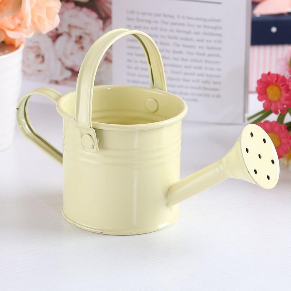 Description Picture 5 of itemCompact Watering Can Galvanized Iron Handle Kettle Simple Decorative Candy-colored Mini Plant Pot Kettle