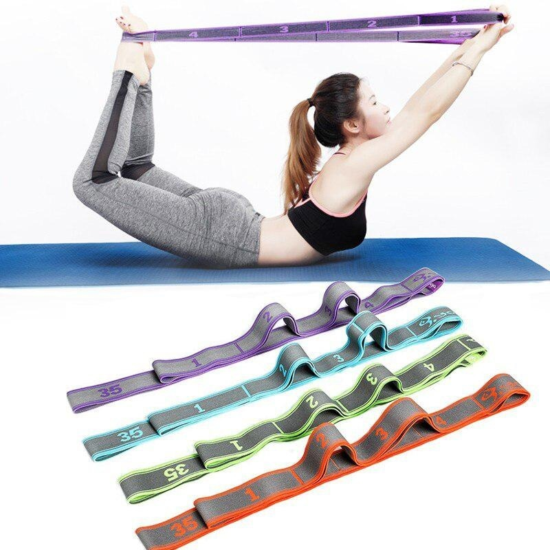 Description Picture 6 of itemYoga Pull Strap Belt Polyester Latex Elastic Latin Dance Stretching Band Loop Yoga Pilates GYM Fitness Exercise Resistance Bands