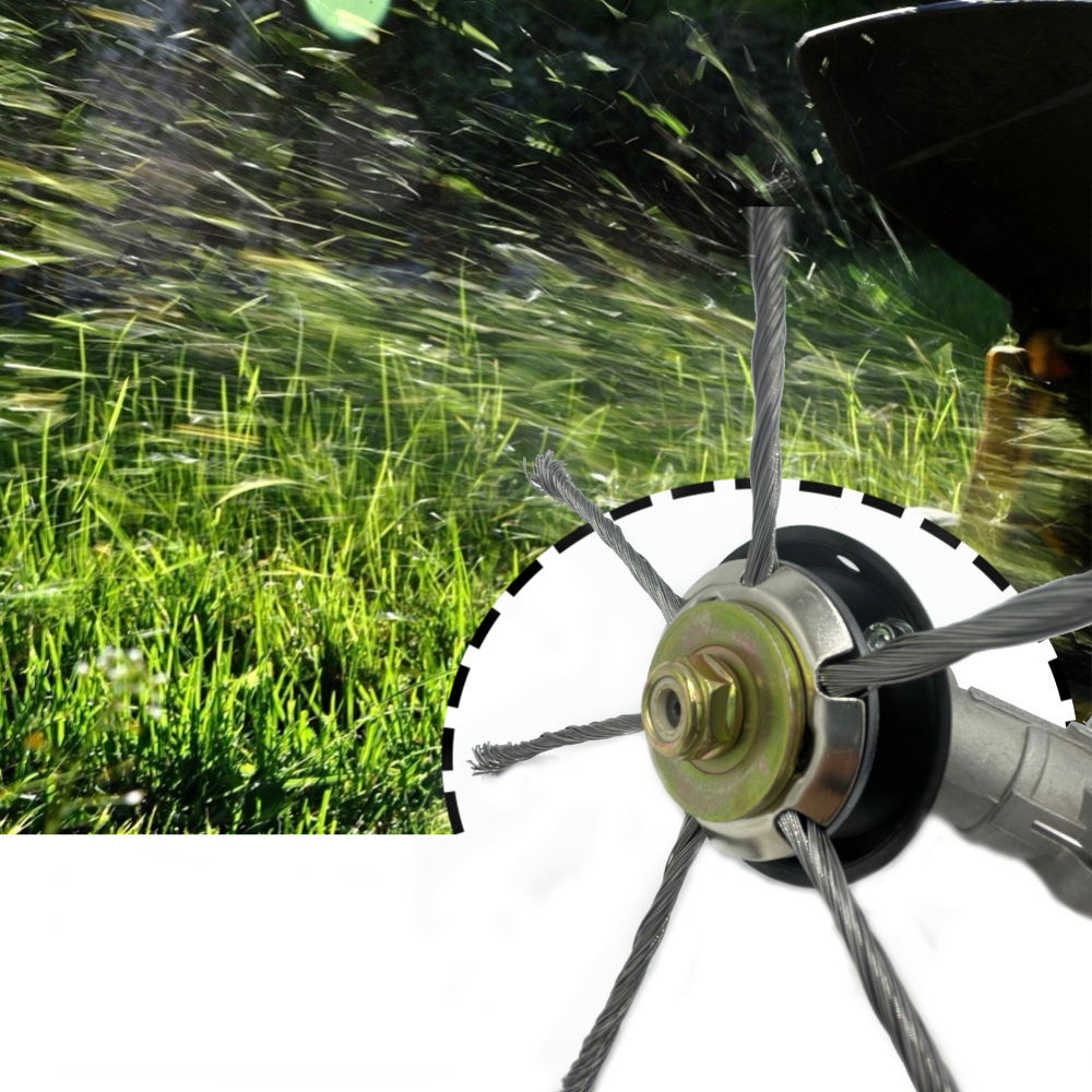 Title 2, New Steel Wire Grass Trimmer Head Universal Wee...